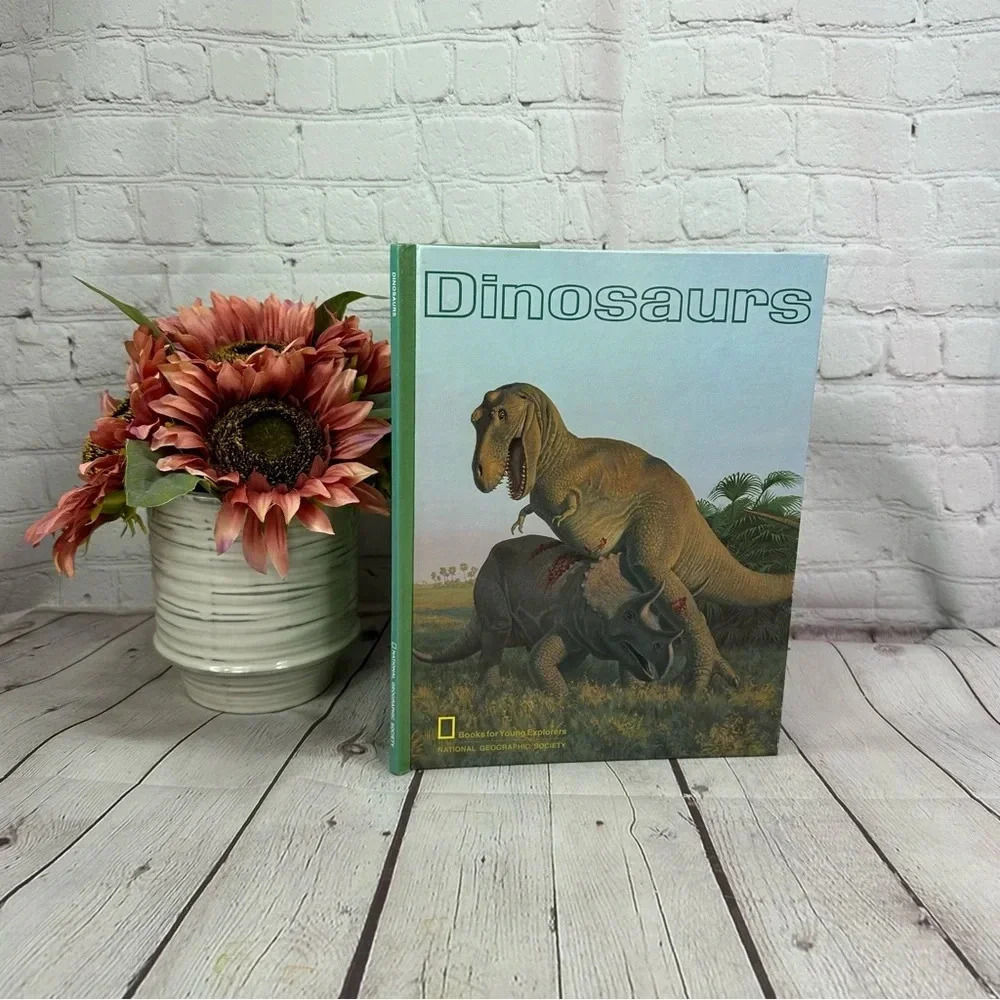 vintage children's dinosaurs book national geographic 1972